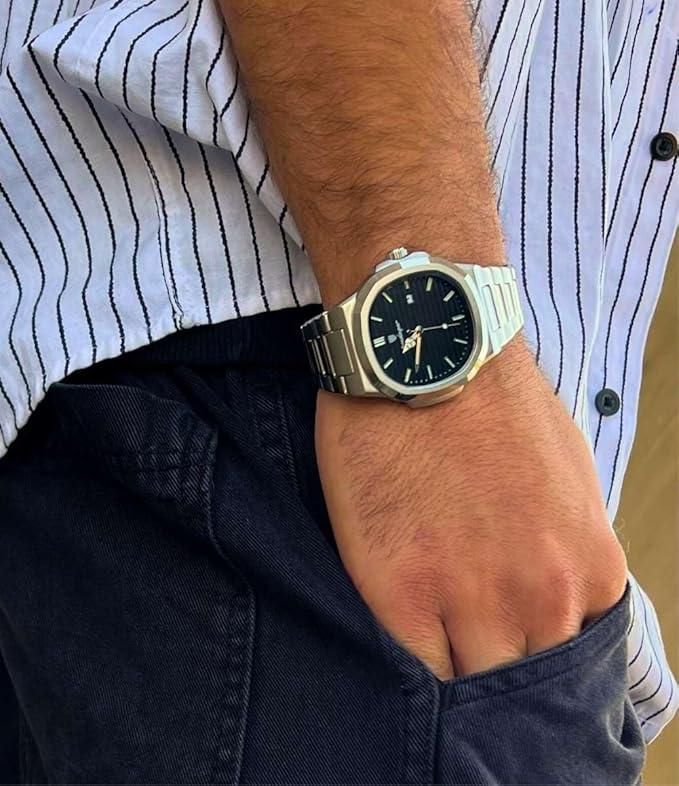 Luxury Stainless Steel Watch.
