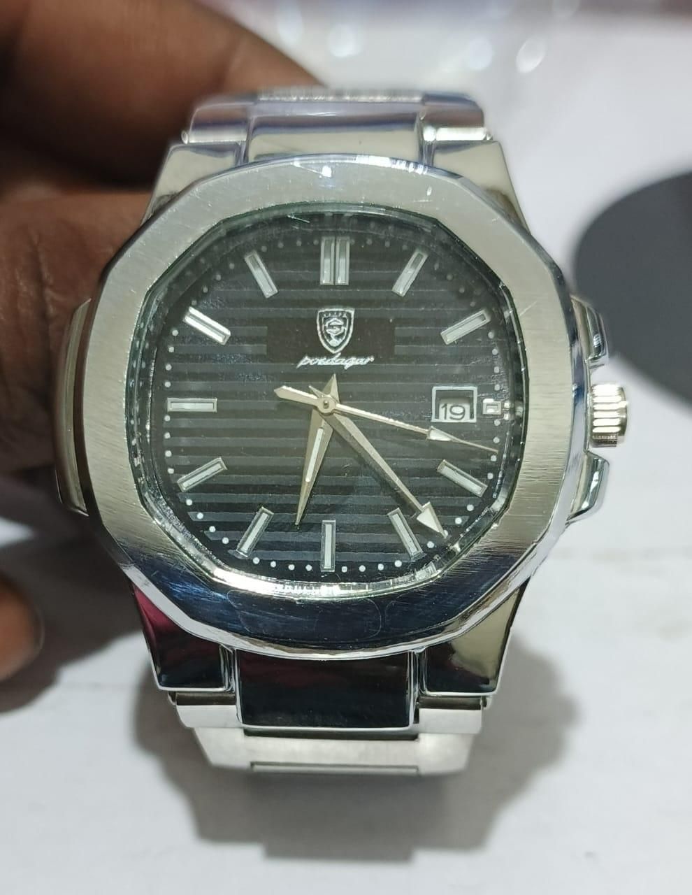 Luxury Stainless Steel Watch.
