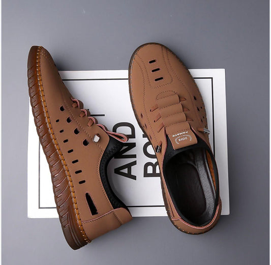 Men’s Stylish Closed-Toe Sandals | Breathable & Comfortable Casual Footwear.