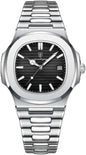 Luxury Stainless Steel Watch.
