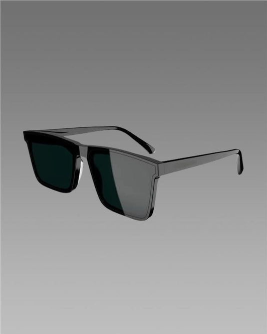 Bold Square Frame Black Sunglasses.